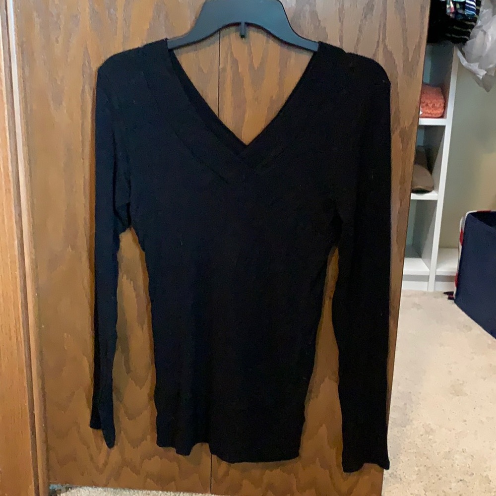 Black off the shoulder sweater, size L